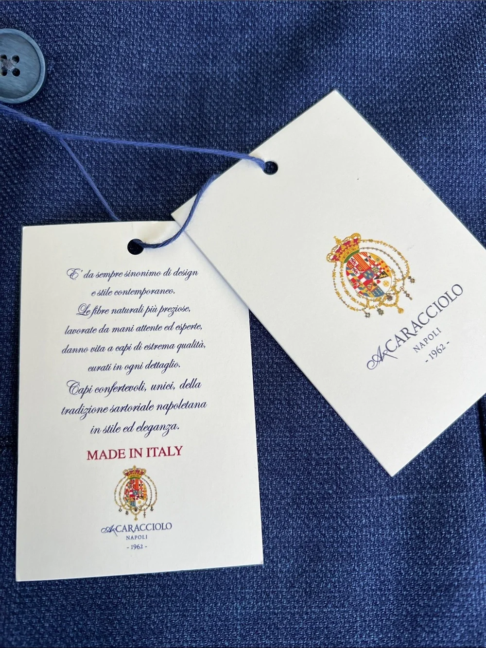 High Quality Italian light weight blue blazer